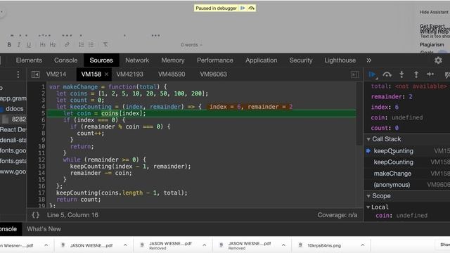 makeChange Recursive Algorithm in JavaScript - Recursion Explained смотреть онлайн