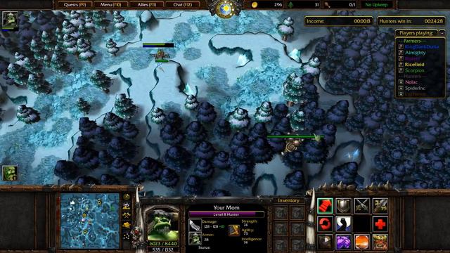 WarCraft 3 Farmer vs Hunter #282 Hunter смотреть онлайн