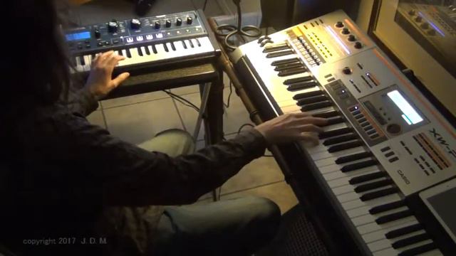 Casio XW-P1 and Novation Mininova jam 1 смотреть онлайн