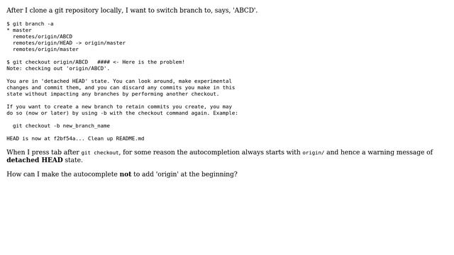 zsh git command auto-complete add extra origin to the git branch name смотреть онлайн