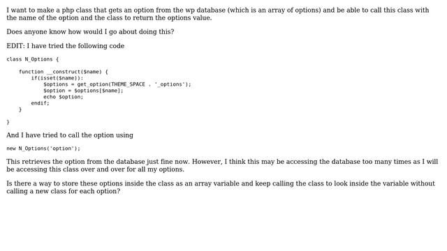 Wordpress: Get options from database using php class (2 Solutions!!) смотреть онлайн
