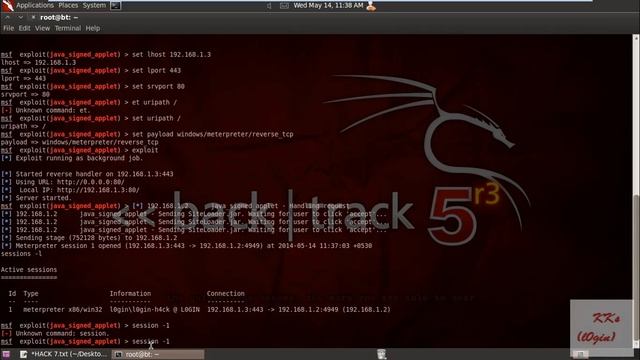 Hack window 7 using backtrack Java 2014 by Kamaljeet Kumar Sharma смотреть онлайн