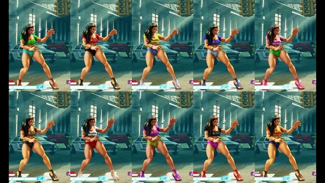 Street Fighter V Almost All Colors And Costumes! смотреть онлайн