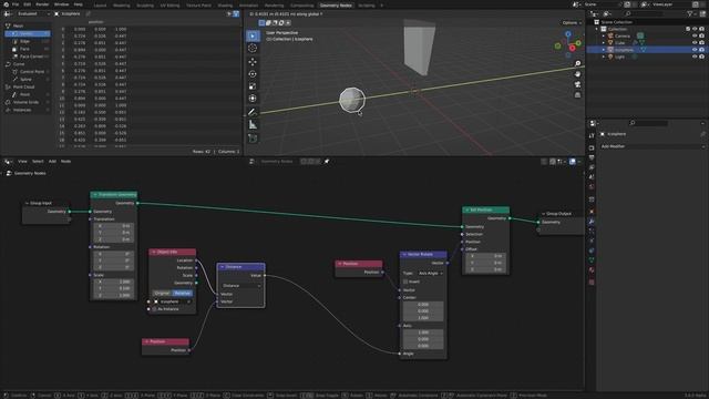 Distance Based Interaction in Geometry Nodes смотреть онлайн