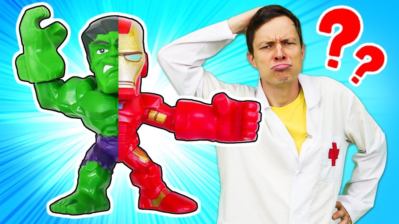 Железный Человек стал ХАЛКОМ? Видео с супергероями Мстители для мальчиков смотреть онлайн