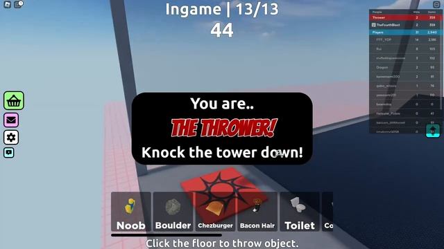 TROLLING PLAYERS In Roblox JENGA TOWER смотреть онлайн