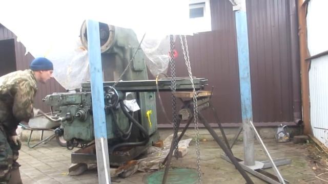 Фрезерный станок 6М12П - Как снять стол /Milling Machine 6M12P - How To Remove The Table