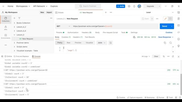 Postman для QA. Переменные в скриптах. смотреть онлайн