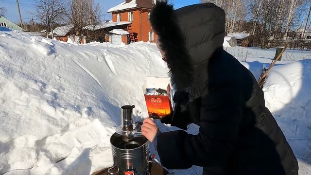 Турецкий самовар на дровах - Чаепитие / Turkish wood-fired samovar - Tea party смотреть онлайн
