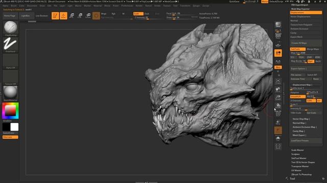 ZBrush to Arnold for Maya - 32 Bit Displacement UDIM Tutorial смотреть онлайн