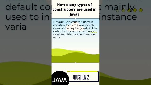 Java Interview Questions | Java Constructor | Default Constructor | Parameterized Constructor смотреть онлайн