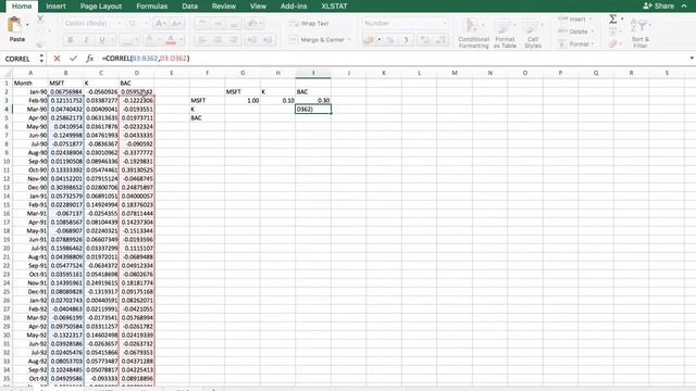 Calculating the correlation between two stocks • Analyzing stock returns • Episode 5 смотреть онлайн