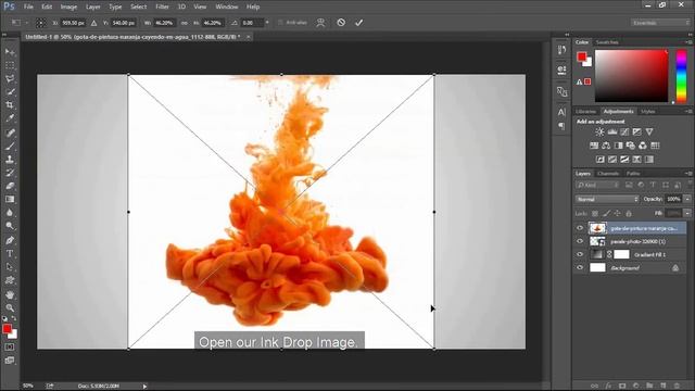Creative Ink Drop effect | Adobe Photoshop Tutorial For Beginners смотреть онлайн