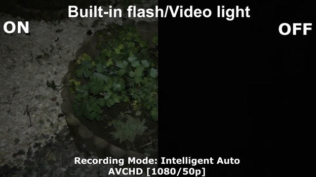 Panasonic HC-V750 Low Light Test Built-in flash/Video light ON/OFF смотреть онлайн