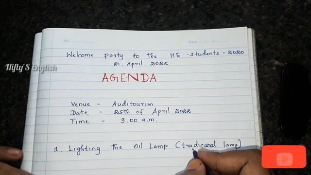 Write an Agenda || Example of Agenda | Nifty's English смотреть онлайн