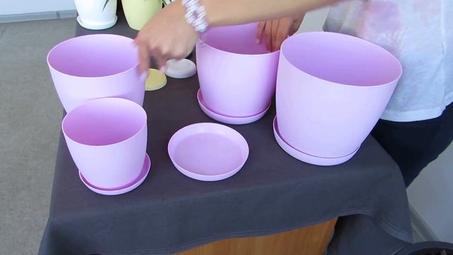 Горшки для дома и офиса - коллекция Ага Матовые - Горшки для цветов - Пластиковые горшки смотреть онлайн