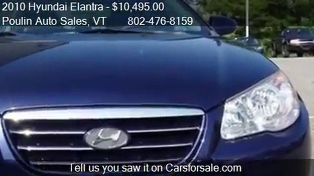 2010 Hyundai Elantra GLS - for sale in Barre, VT 05641 смотреть онлайн