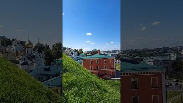 Вход в Нижегородский Кремль со стороны ул.Рождественской.Храм Рождества Иоанна Предтечи. смотреть онлайн