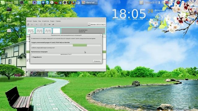 Разметка жёсткого диска с флешки (на флешке стоит Linux Mint 17.1) смотреть онлайн
