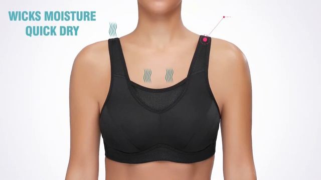 Wingslove Women's Full Coverage High Impact Wirefree Workout Non Padded Sport Bra смотреть онлайн