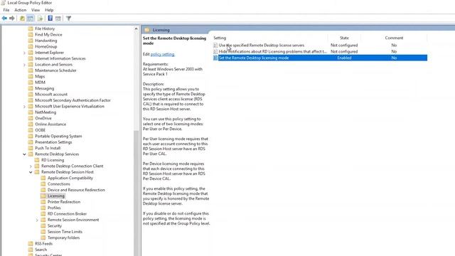 Setting Up Remote Desktop Server | Step 3: Configuring RDS Group Policy смотреть онлайн