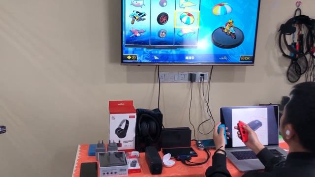 JYS-NS187 USB-C HDMI Video Converter and Bluetooth Audio Adapter for Nintendo Switch смотреть онлайн