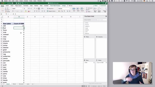 Excel — Pivot tables 3: Frequency lists смотреть онлайн