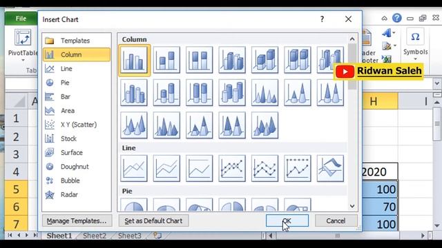 Excel 2010 Membuat grafik Pada Excel смотреть онлайн