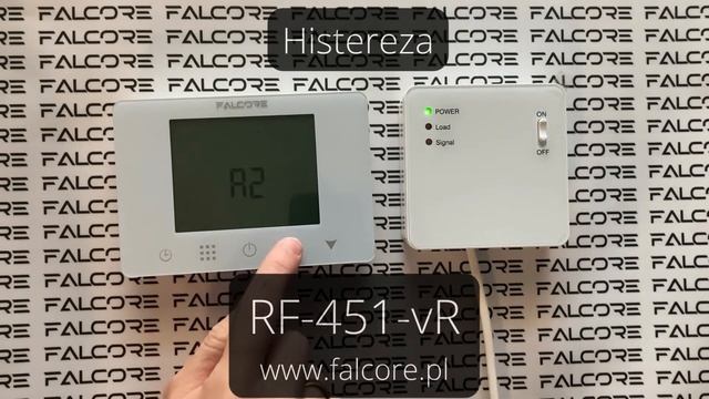 Ustawienia histerezy Sterownik Falcore RF-451-vR смотреть онлайн