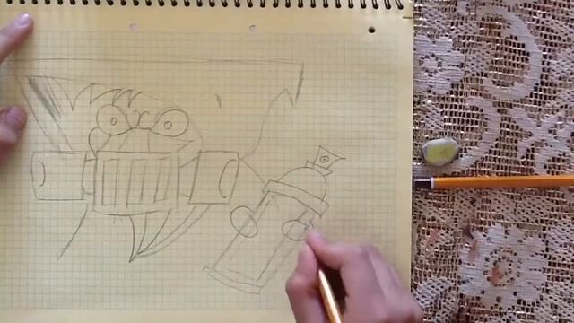 Как нарисовать граффити: противогаз смотреть онлайн