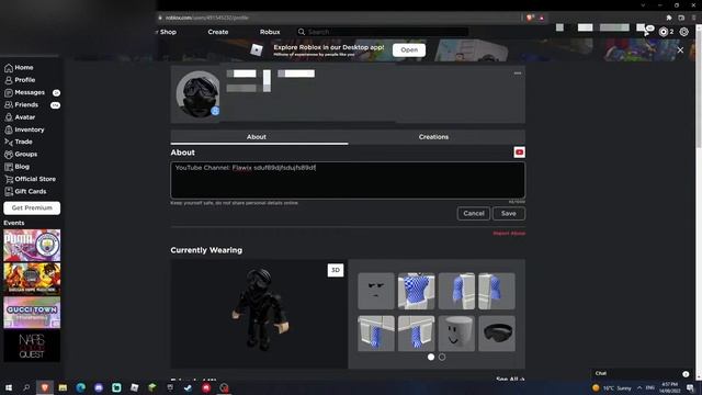 HOW TO CHANGE YOUR ABOUT (DESCRIPTION) ON ROBLOX (2022) (PC & Mobile) {EASY TUTORIAL] смотреть онлайн