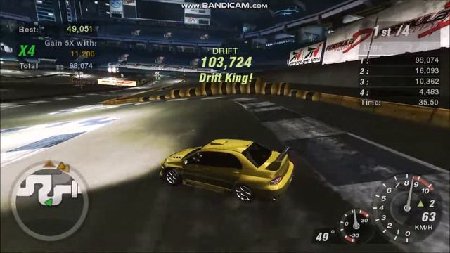 NFS Underground 2 123k drift (old video) смотреть онлайн