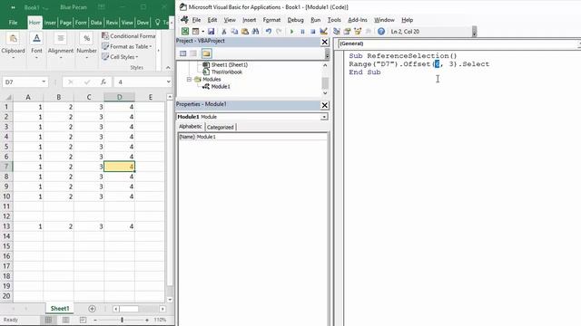 How to Use the Offset Property in Excel VBA смотреть онлайн