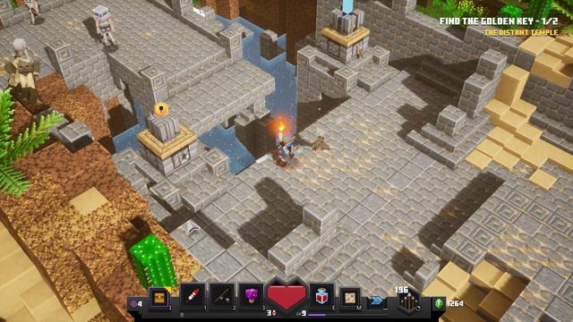 Find the Golden Key The Distant Temple Minecraft Dungeons смотреть онлайн