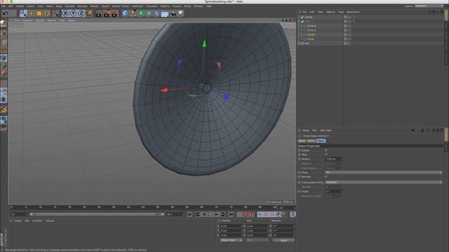 3.0 Spline Modeling In Cinema 4D смотреть онлайн