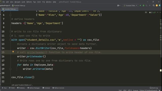 how to write to csv file from dictionary in python смотреть онлайн
