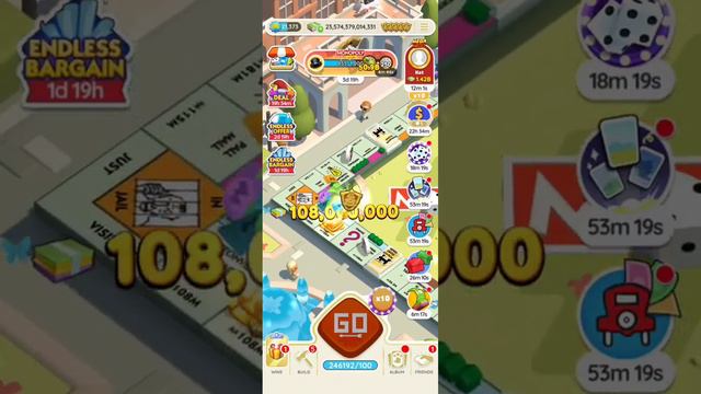 Race to the top Monopoly go tournament completed | Day 1 Monopoly go gameplay | 5th January