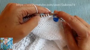 Горизонтальные #вытачки спицами укороченными рядами мастер-класс