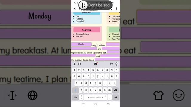 Meal Plan of the Day[Unit 2|EFC KSSMPK Form 5] смотреть онлайн