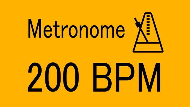 200 BPM METRONOME FOR TRAINING MUSICAL INSTRUMENT / 楽器練習用 メトロノーム / practice смотреть онлайн