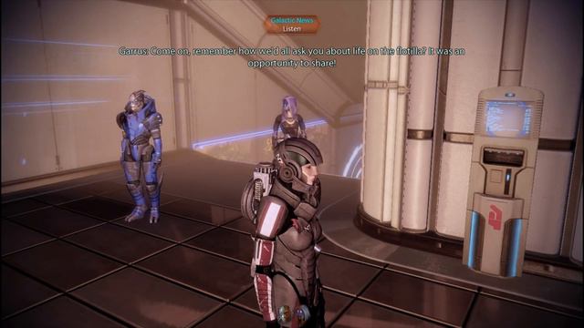 Mass Effect 2 - Citadel - Garrus discusses elevators with Tali смотреть онлайн