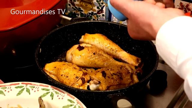 Le POULET SAUTÉ A LA BOURGUIGNONNE d'Auguste ESCOFFIER, exquis ! - Mère Mitraille - Gourmandises TV смотреть онлайн