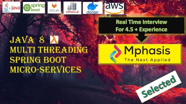 MPHASIS || Selected || Java 8 || Spring boot || Microservices || Real Time Java Interview смотреть онлайн