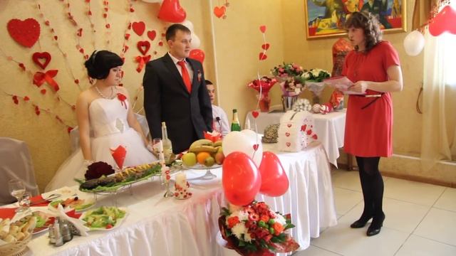 Свадьба Екатерины и Николая, поздравление от тети. смотреть онлайн