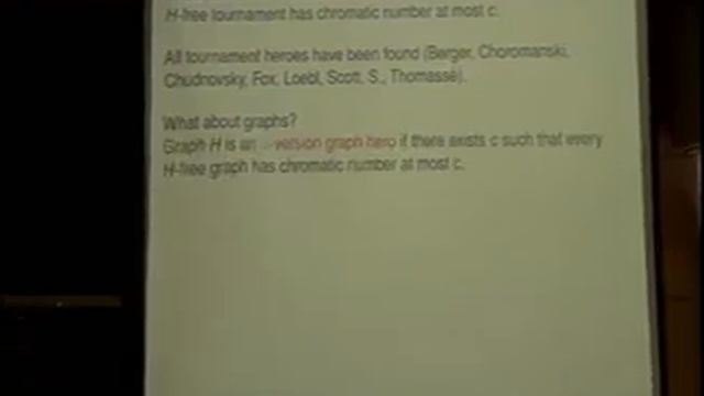 Paul Seymour (Princeton Uni.) /Graphs, tournaments, colouring and containment / 2012-12-13 смотреть онлайн