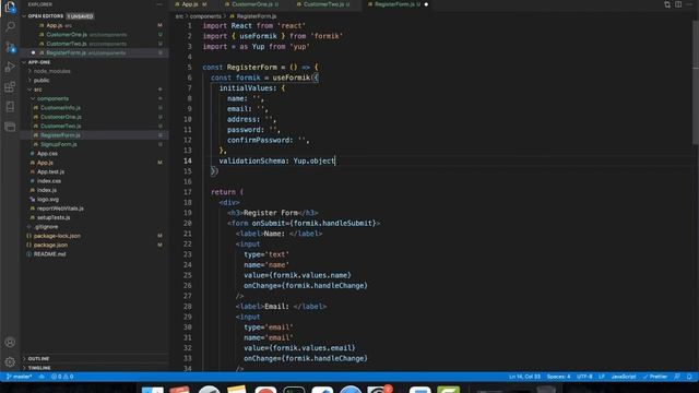 React Js 2022: Hướng dẫn Formik & Yup để xử lý thông tin trong Form смотреть онлайн