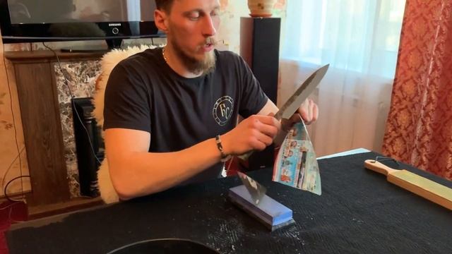 Всё о заточке в домашних условиях. Пара водных камней 240-2000 грид. смотреть онлайн