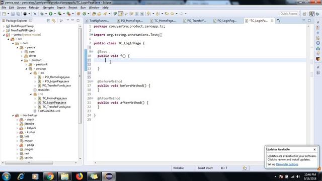 Selenium Page Object Model Page Fatory with Test NG Class Zero Web App смотреть онлайн