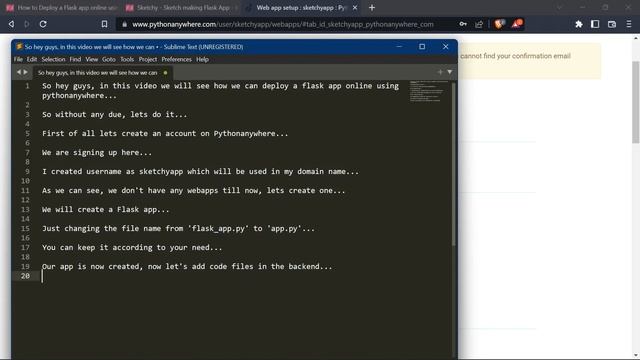 Easiest Way To Deploy A Flask App Online on Pythonanywhere - Step by Step Tutorial смотреть онлайн