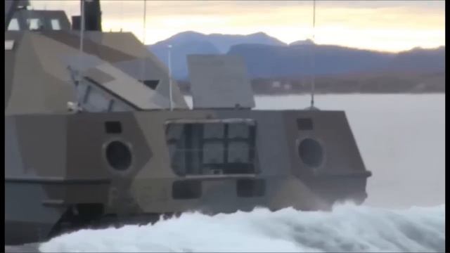 NSM Launch from Skjold class corvette & Nansen class Frigate смотреть онлайн